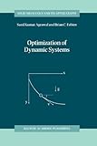 Optimization of Dynamic Systems, Agrawal, S. K. and Fabien, B. C., 9048152054