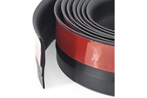 YYGCL Weather Stripping Door Seal, 236” Length Cuttable Door Draft Stopper, Strong Adhesive Door Sweep Draft Stopper of Door for Exterior/Interior Doors Gap, Side, Glass Shower Door, Sliding Door(Black)