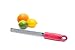 KitchenInstrument Brand Stainless Steel Zester with Red Handle and Brush