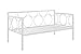DHP Rebecca Metal Daybed Frame, Sofa Bed Fits Twin Size Mattress, White
