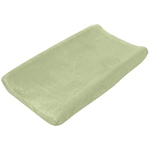 Summer Ultra Plush Changing Pad Cover, Sage