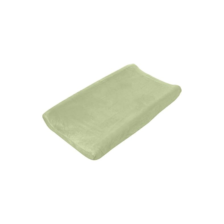 Summer Ultra Plush Changing Pad Cover, Sage