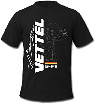 F1 Sebastian Vettel 5 Grand Prix Formula 1 Ferrari Racing Driver T-Shirts