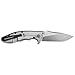 Zero Tolerance 0562 Pocket Knife; 3.5” S35VN Stainless Steel Blade, Stonewash Finish, Textured G-10 Front, Titanium Back Handle Scales, KTV Ball-Bearing Open, Reversible Pocketclip, Frame Lock; 5.5 OZ