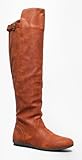 Over the Knee Flat Riding Boot - Vegan Leather Pull On - Comfortable Walking cosplay costume Boot - Delura Mystere Boot
