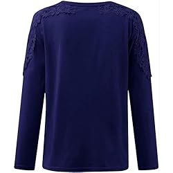 iPOGP Women's Round Neck Solid Color Hollow