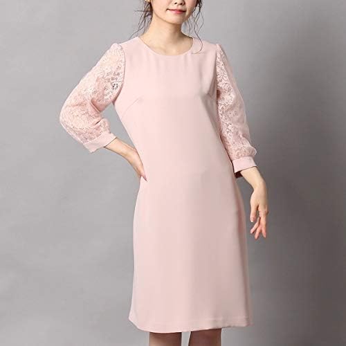 Amazon Co Jp ローズティアラ Rose Tiara レーススリーブワンピース ピンク 46 服 ファッション小物