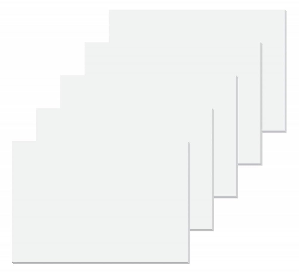 SIGEL SY510 Paper desk pad, paper block/ drawing block, A2 (59.5 x 41 cm), plain white, 50 sheets, 5 pcs. — image 1