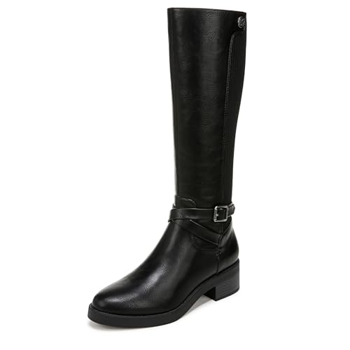 LifeStride Womens Brittany Wide Calf Knee High Boot Black 7 M