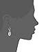 Amazon Essentials Sterling Silver and 14k Yellow Gold White Diamond Art Deco Leverback Earrings, (previously Amazon Collection)