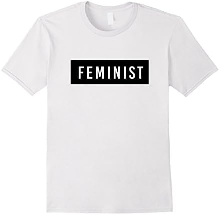 Men's Minimal Feminist T-Shirt Small White