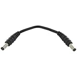 Valley Enterprises 6 inch Male to Male 2.1mm x 5.5mm Plug DC Power Adapter Cable 18GA