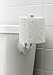 Safe-er-Grip Toilet Paper Holder; Wall Mount 2.5 Inch Suction Cup Toilet Paper Roll Holder; Modern White TP Holder