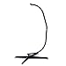 F2C 380LBS Hammock C Stand Solid Steel Construction Hammock C Solid Steel Stand New (Black,Steel)