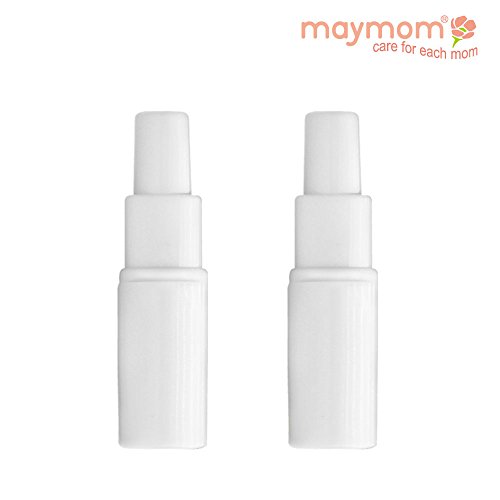 Maymom Flange Adapter for Spectra S1 Pumps, Spectra S2 Pump to Use Maymom Breastshield and Bottles; Connects Between Maymom Breastshield and Spectra Backflow Protector (Maymom Flange Adapter (White))