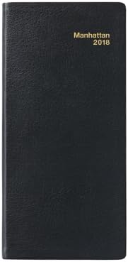 2018 Manhattan Pocket Diary by Per Annum (Simulated Leather, Black)