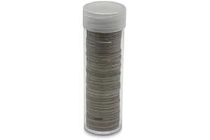 BCW Coin Tubes for US Nickels – 10ct | Durable Plastic Storage with Airtight Lids | Holders for Collectors
