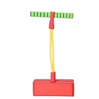 SYgerks Toy Foam Pogo Jumper Coordination Toys Jumping Fun Bounce Stick for Kids Ages 3 & Up (Red)