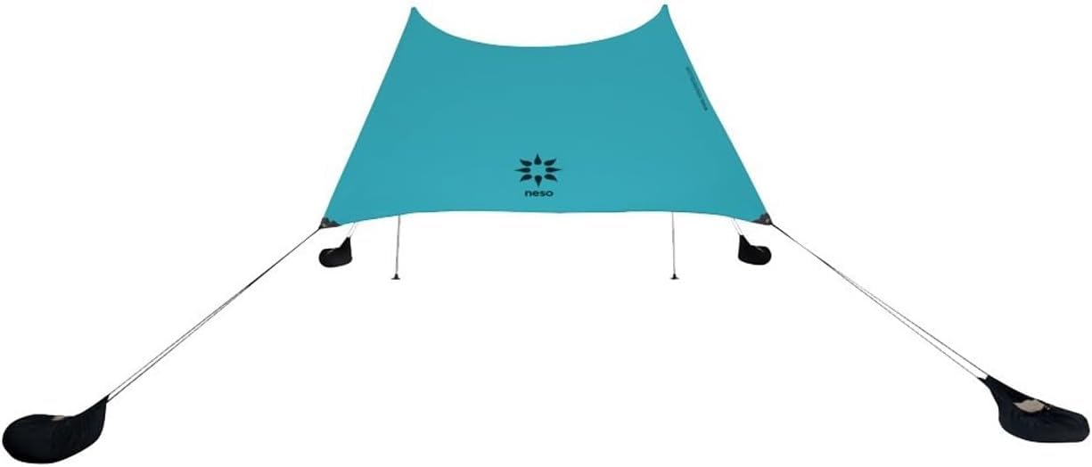Neso Tents Grande Beach Tent, 2.1 m(7ft) Tall, 2.7m(9ft) x 2.7m(9ft), Reinforced Corners and Cooler Pocket (Teal)