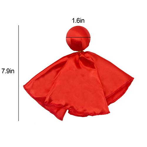 Alpurple 10 Packs Football Penalty &Challenge Flag-Football Referee Flag Tossing Flags Sports Fan Set for Party Accessory (Red)