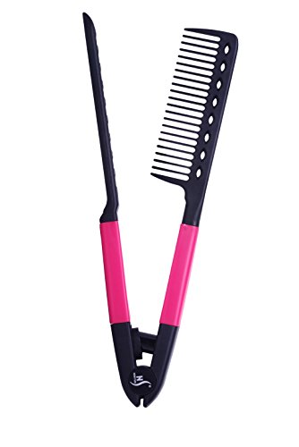 HerStyler Hair Straightening Comb for Flat Iron - Easy Styling & Parting