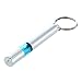 TOOGOO(R) Cylinder Shape Blue Silver Tone Car Static Elimination Discharger Anti-Static Keychain