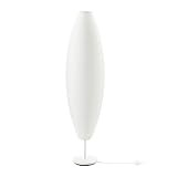 IKEA Solleftea Series Rice Paper Floor Light/Lamp Large Oval Shape | White | [E12, 200 Lumen Bulb Pack Sold Separately] 503.001.19