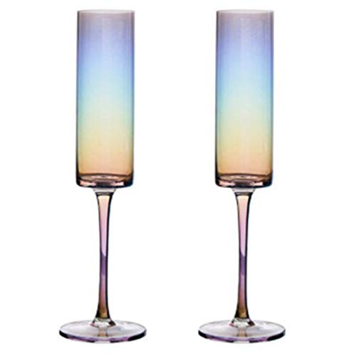 Colorful Champagne Glass Flutes