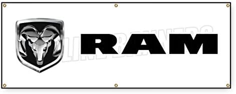 2 ft x 6 ft DODGE RAM BANNER SIGN dealership cars trucks automobiles sale