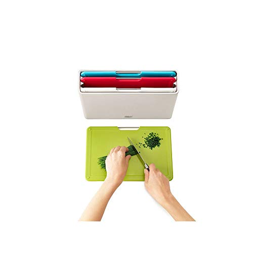 Joseph Joseph 60187 Folio Plastic Cutting Board Set with Storage Case
