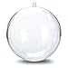 Shellkingdom Fillable Ornament Ball,Clear Transparent Ball&Plastic DIY Bauble Ball for Home/Wedding/Party/Tree Decoration/Soap Bath Bomb 12PCS 100MM