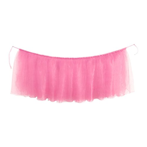 image for Tutu Table Skirt, Iuhan Fluffy Table Skirt Tulle Tableware Queen Wonde
