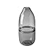 CASAMOTION Vases Hand Blown Art Glass Vase, Unique Ripple Design Centerpiece Vases for Table, Décor Gift Box, Grey, 15 Inch