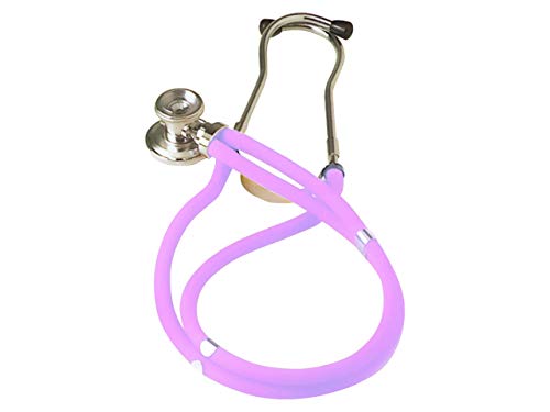 Jotarap Double Head Double Tube Stethoscope, rappaport type stethoscope for cardiology and emergency, trasparent color
