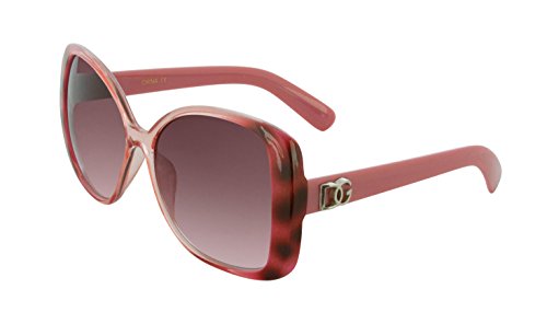 DG Eyewear Women's Fashion Sunglasses - Assorted Styles & Colors (Pink, ZB26902)