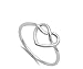 Women's Heart Infinity Knot Classic Ring New 925 Sterling Silver Band Sizes 3-10