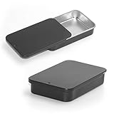 Gere 6 Pack Metal Rectangular Sliding Lid Tin Boxes