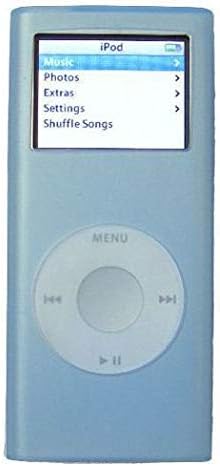 HD Accessory Soft Silicon Skin Cover with Earphone Organizer for 2nd Generation iPod Nano - Blue