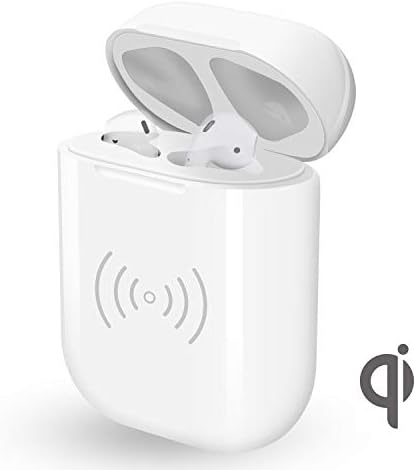 Wireless Charging Case Replacement for Apple Airpods, Vou tiger Airpod Charger Supply 5 Times Charging, QI Efficient Charging and Protect Earphones - NO BUTTON NO BLUETOOTH