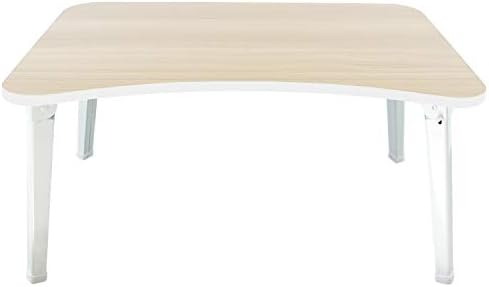 DL Furniture - Large Foldable Bed Tray Lap Desk, Perfect for Watching Movie on Bed Or As Personal Dinning Table | White