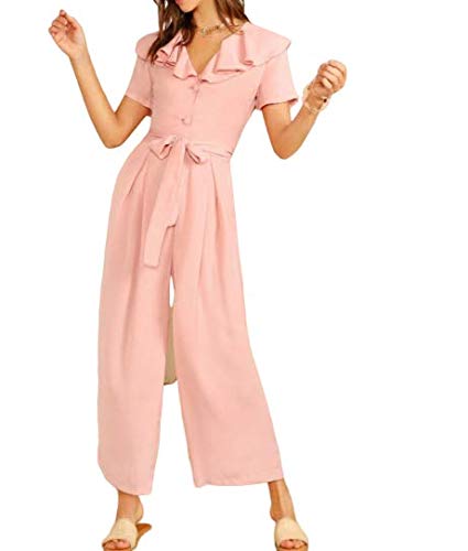 pink colour jumpsuit