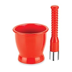 Ritu Stainless Steel Khal Batta, Red, Standard