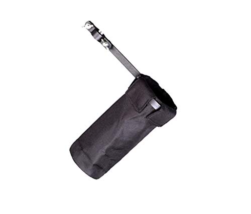 Drum Stick Holder Bag - Drumstick Bag - Handy Stick/Mallet/Brushes Bag, Drum Stick Case Bag, Stick Holders/Cases - Stick Holder with Metal Clamp for Electronic Drum Kits Set Applications (Black)