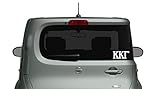 Kappa Kappa Gamma Die Cut Decal/Sticker - Car, Truck Laptop (2 Pack) (White)