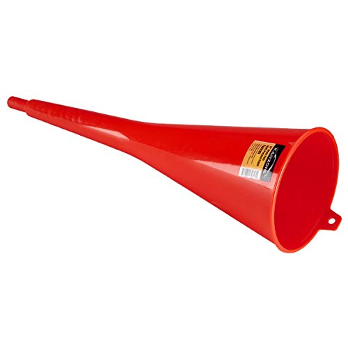 KarZone All Purpose Automotive 18" Super Funnel - Red - Oil, Gas, Lubricants and Fluids