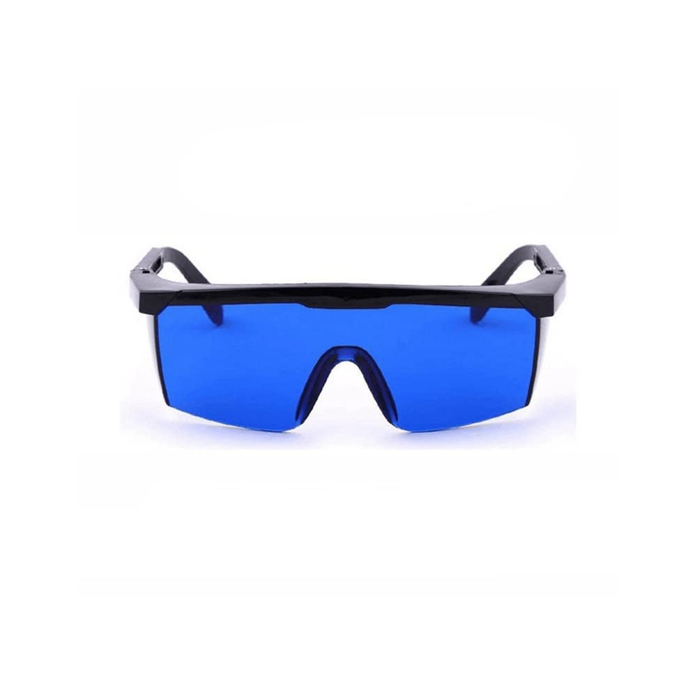 TopHomer Laser Goggles, Wrap-around 190nm-540nm Wavelength Laser Safety Glasses OD +5 Work Protective Eyewear for Eye Protection - Blue