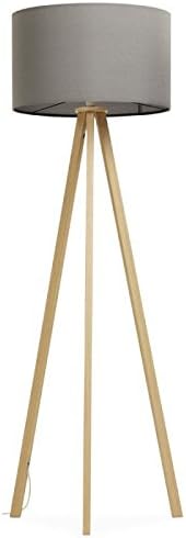 Paris Prix – Fielio Tripod Floor Lamp Natural & Grey