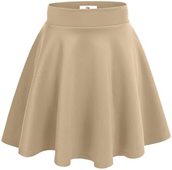 Womens A-Line Flared Skater Skirt Reg &amp; Plus Size- Made In USA