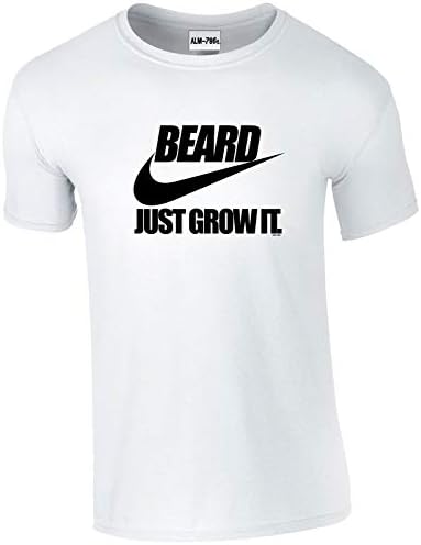 Beard.Just Grow it Nike Style Funny Printed T Shirt for Those who Love Beards