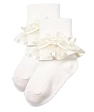 Trimfit Baby Girls Sheer Ribbon & Bow Turn Cuff Socks 2-Pack